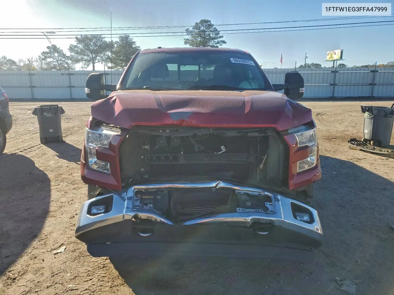 1FTFW1EG3FFA47999 2015 Ford F150 Supercrew