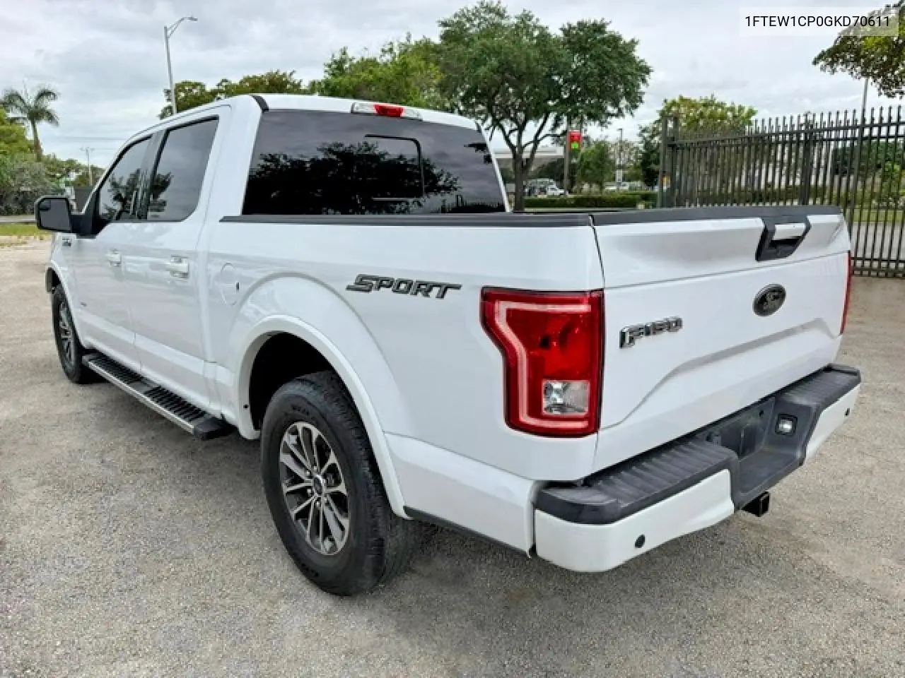 1FTEW1CP0GKD70611 2016 Ford F150 Supercrew