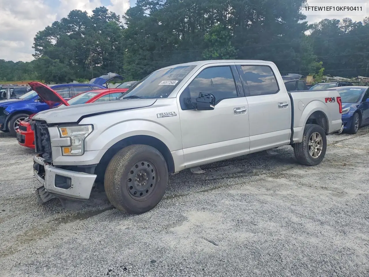 1FTEW1EF1GKF90411 2016 Ford F150 Supercrew