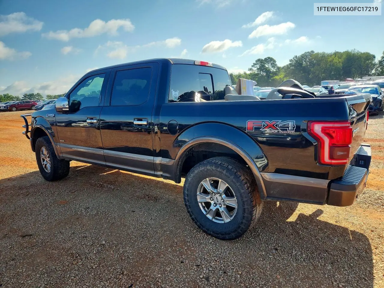 1FTEW1EG6GFC17219 2016 Ford F150 Supercrew
