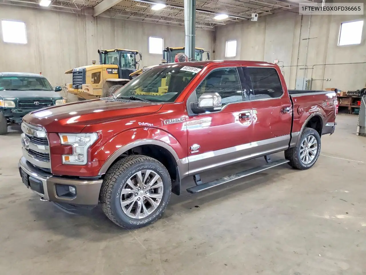 2016 Ford F150 Supercrew VIN: 1FTEW1EGXGFD36665 Lot: 60259916