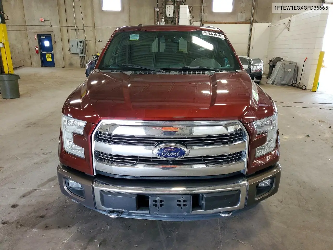 2016 Ford F150 Supercrew VIN: 1FTEW1EGXGFD36665 Lot: 60259916