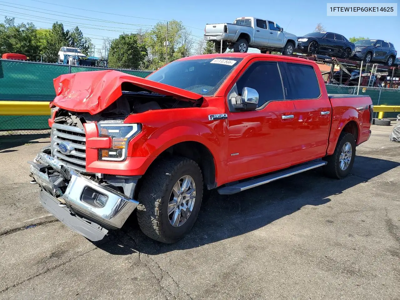 2016 Ford F150 Supercrew VIN: 1FTEW1EP6GKE14625 Lot: 61132566