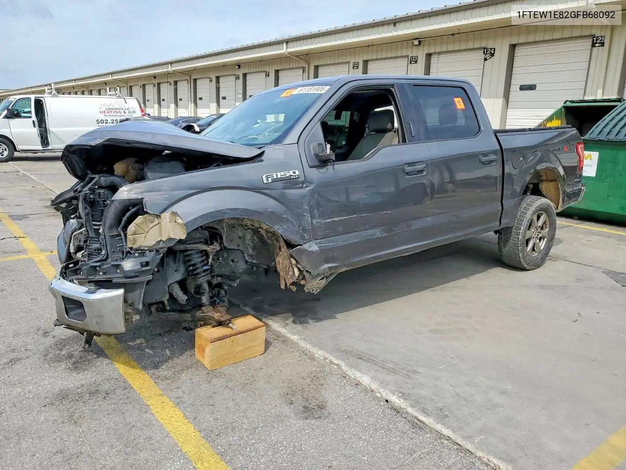 2016 Ford F150 Supercrew VIN: 1FTEW1E82GFB68092 Lot: 61181906