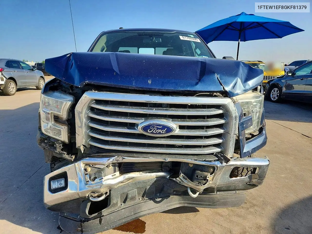 2016 Ford F150 Supercrew VIN: 1FTEW1EF8GKF81379 Lot: 61782606