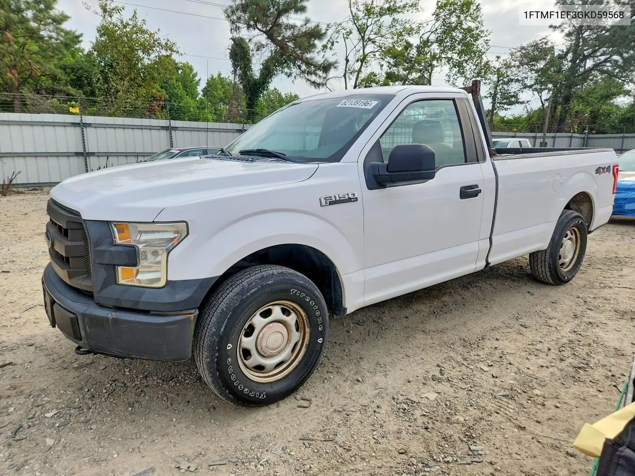 2016 Ford F150 VIN: 1FTMF1EF3GKD59568 Lot: 62139196