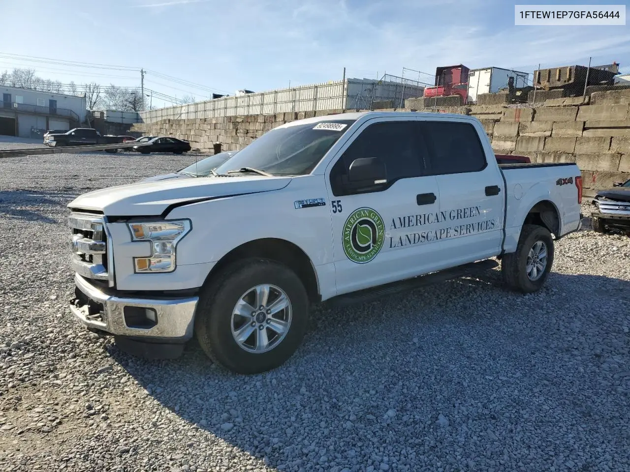 1FTEW1EP7GFA56444 2016 Ford F150 Supercrew