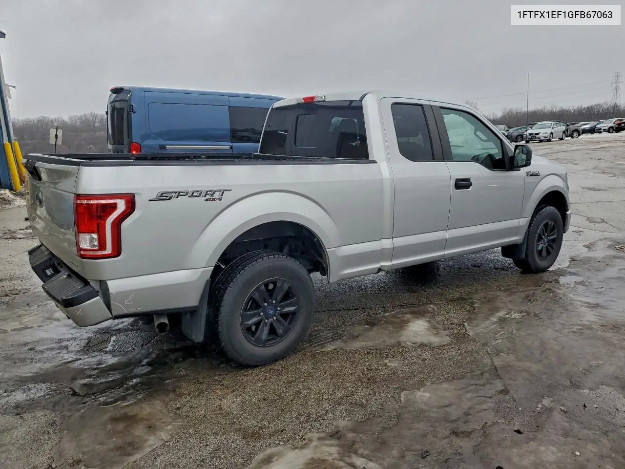 1FTFX1EF1GFB67063 2016 Ford F150 Super Cab