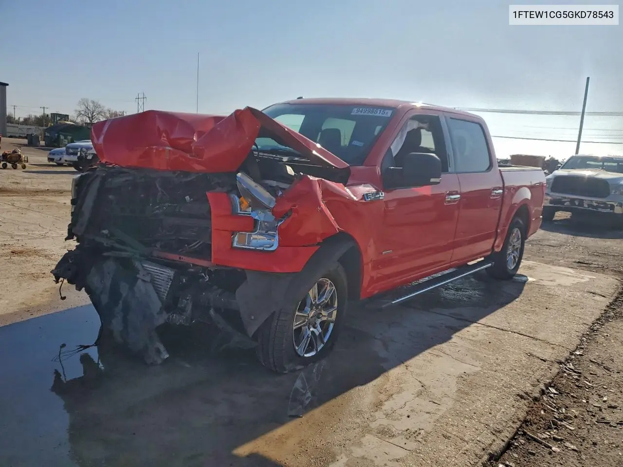 1FTEW1CG5GKD78543 2016 Ford F150 Supercrew