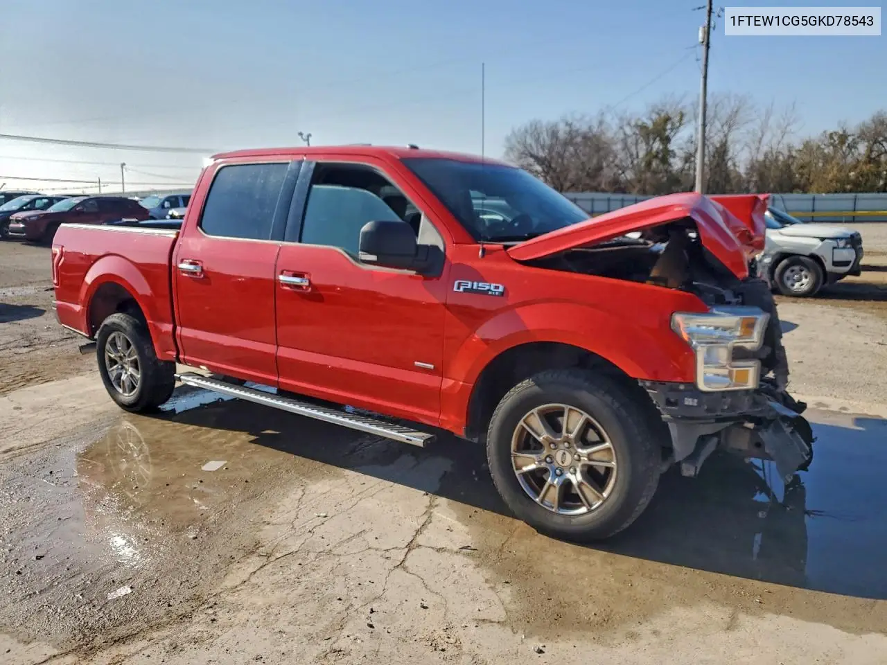 1FTEW1CG5GKD78543 2016 Ford F150 Supercrew