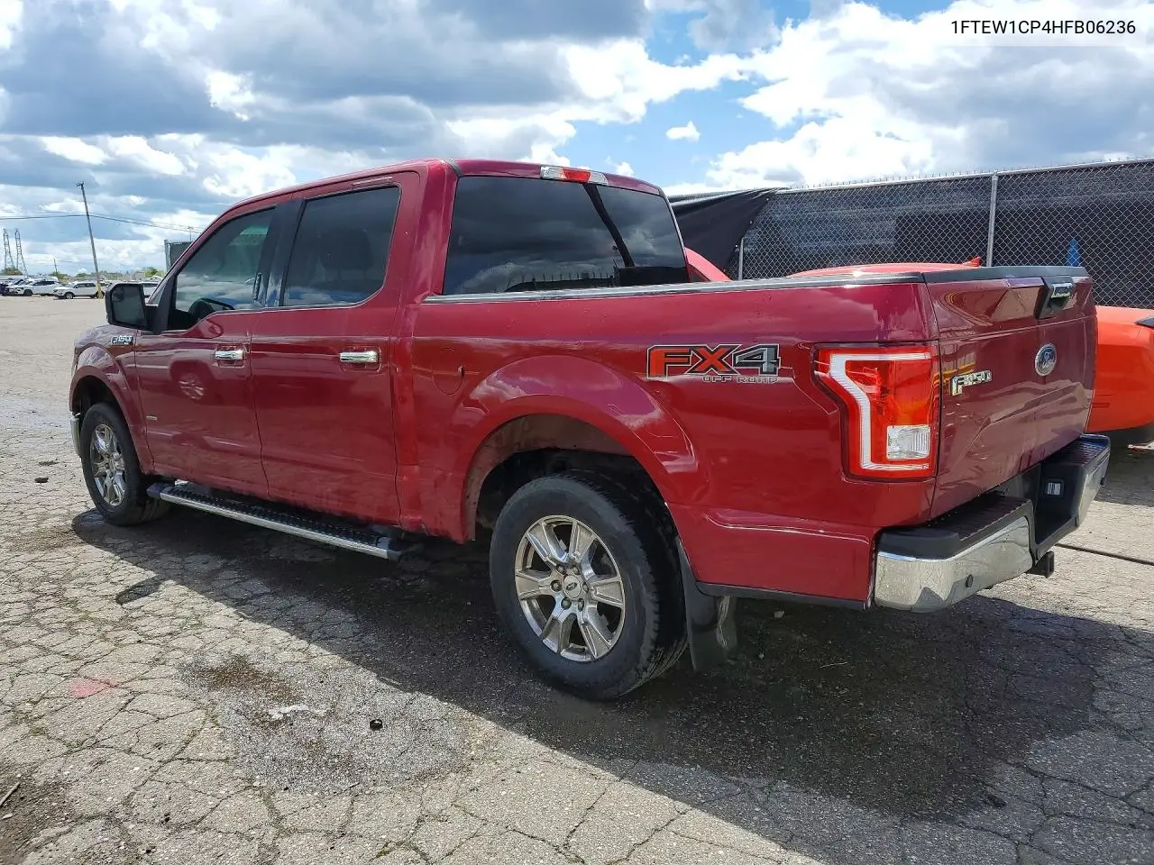 2017 Ford F150 Supercrew VIN: 1FTEW1CP4HFB06236 Lot: 51643106