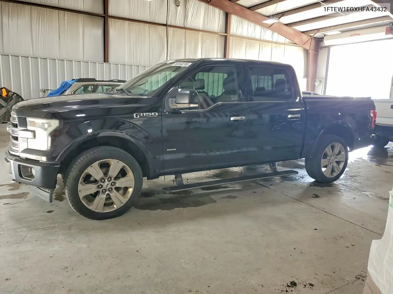 2017 Ford F150 Supercrew VIN: 1FTEW1EGXHFA43432 Lot: 58593216