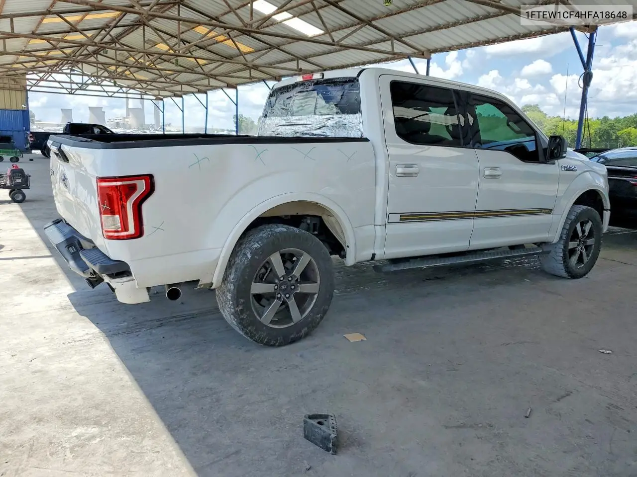 2017 Ford F150 Supercrew VIN: 1FTEW1CF4HFA18648 Lot: 58951186