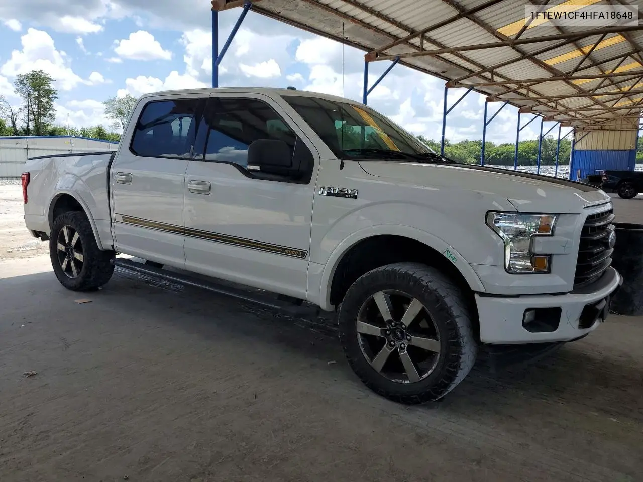 2017 Ford F150 Supercrew VIN: 1FTEW1CF4HFA18648 Lot: 58951186