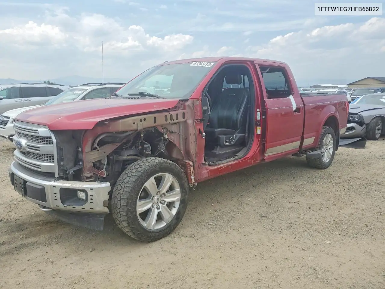 1FTFW1EG7HFB66822 2017 Ford F150 Supercrew