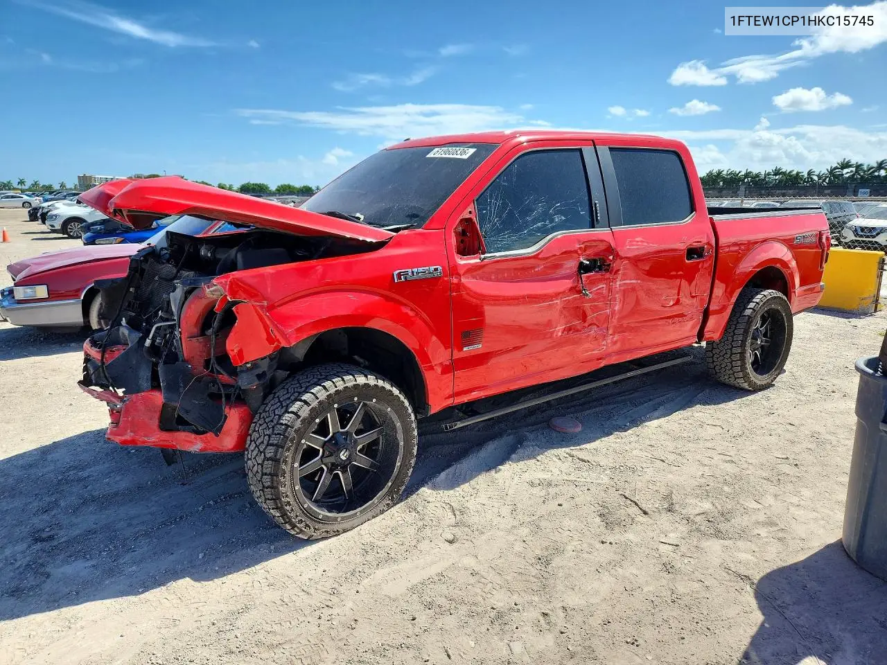 1FTEW1CP1HKC15745 2017 Ford F150 Supercrew