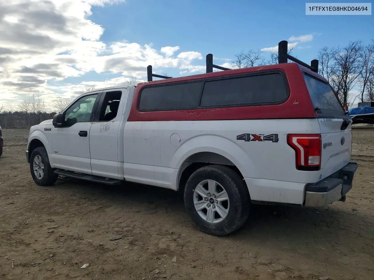 1FTFX1EG8HKD04694 2017 Ford F150 Xlt 4Wd V6 Ext Cab 3.5L