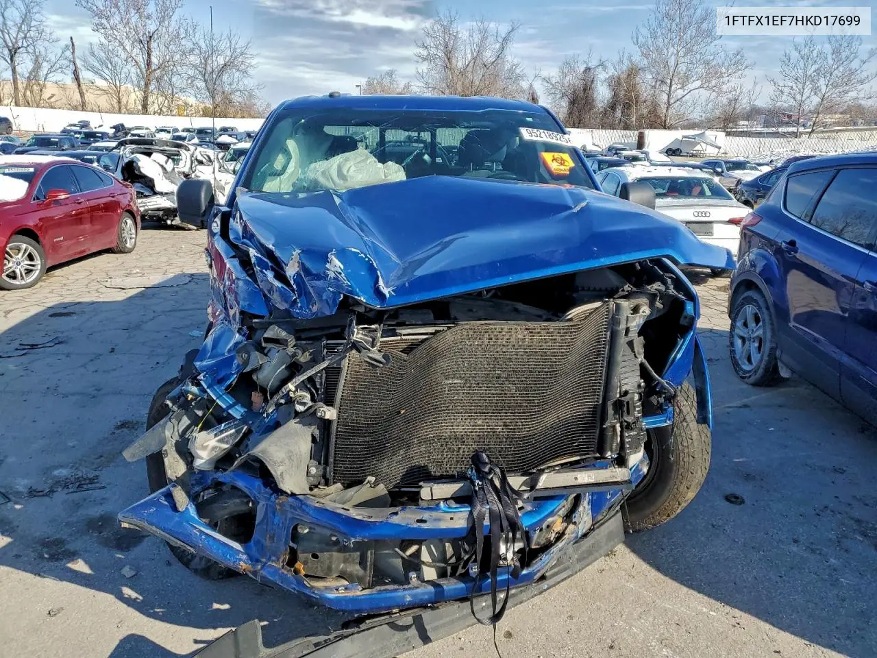1FTFX1EF7HKD17699 2017 Ford F150 Super Cab