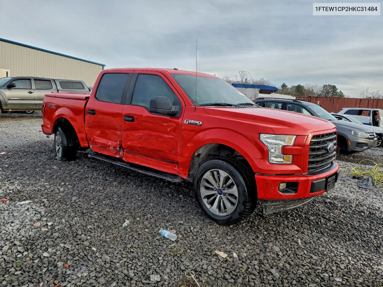 1FTEW1CP2HKC31484 2017 Ford F150 Supercrew