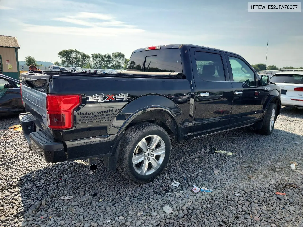 2018 Ford F150 Supercrew VIN: 1FTEW1E52JFA70077 Lot: 59667476