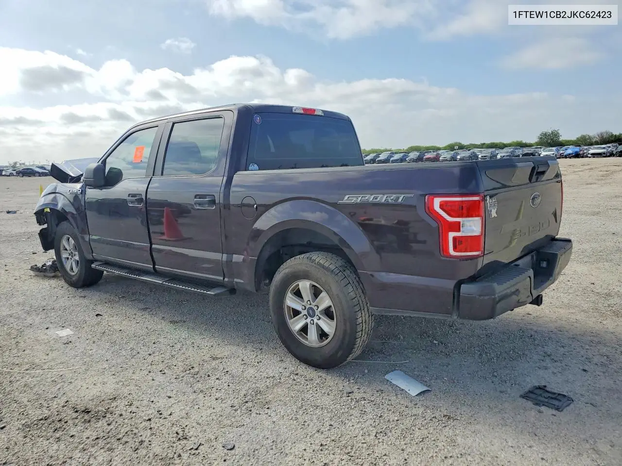 2018 Ford F150 Supercrew VIN: 1FTEW1CB2JKC62423 Lot: 62054756