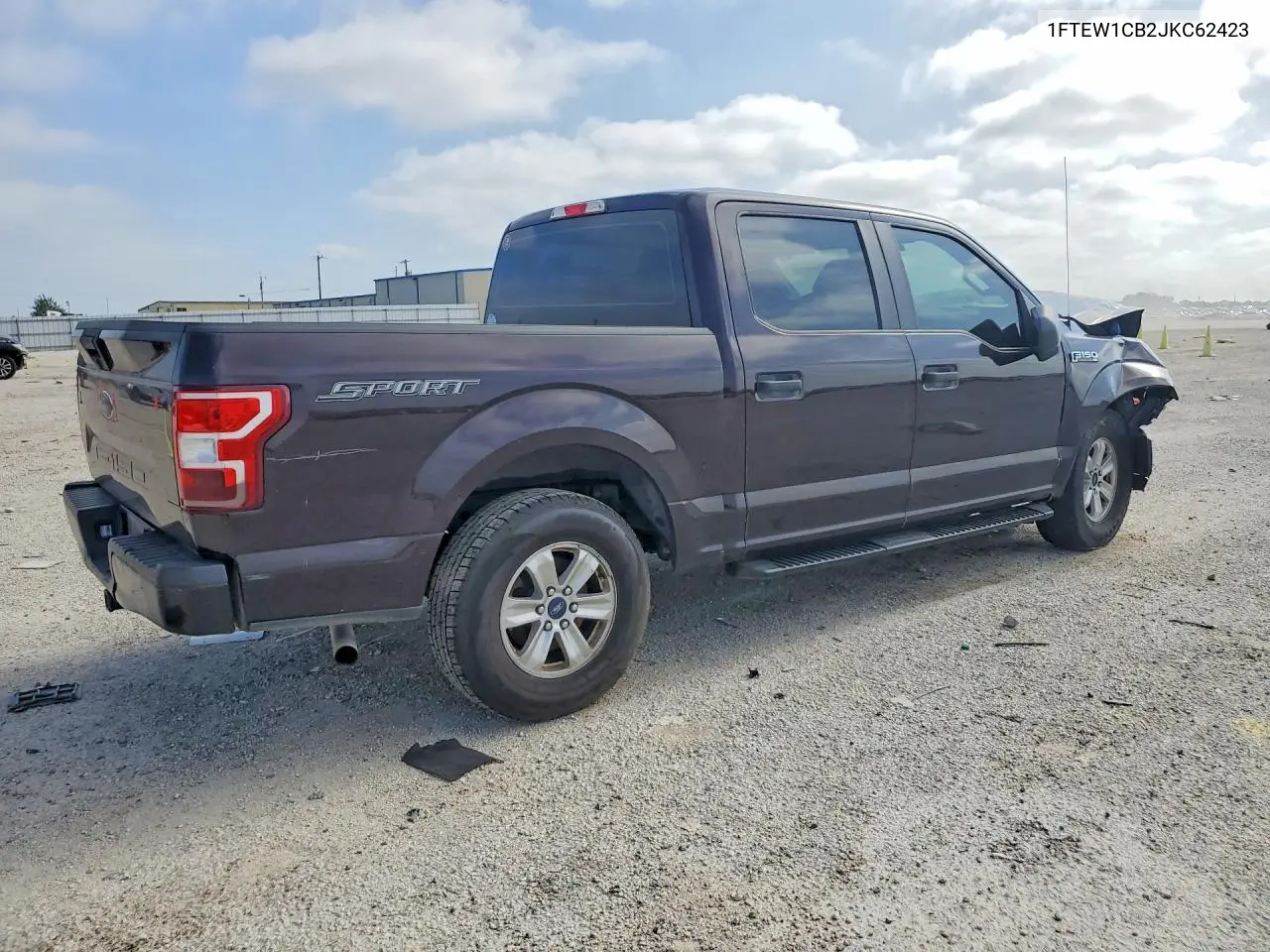 2018 Ford F150 Supercrew VIN: 1FTEW1CB2JKC62423 Lot: 62054756