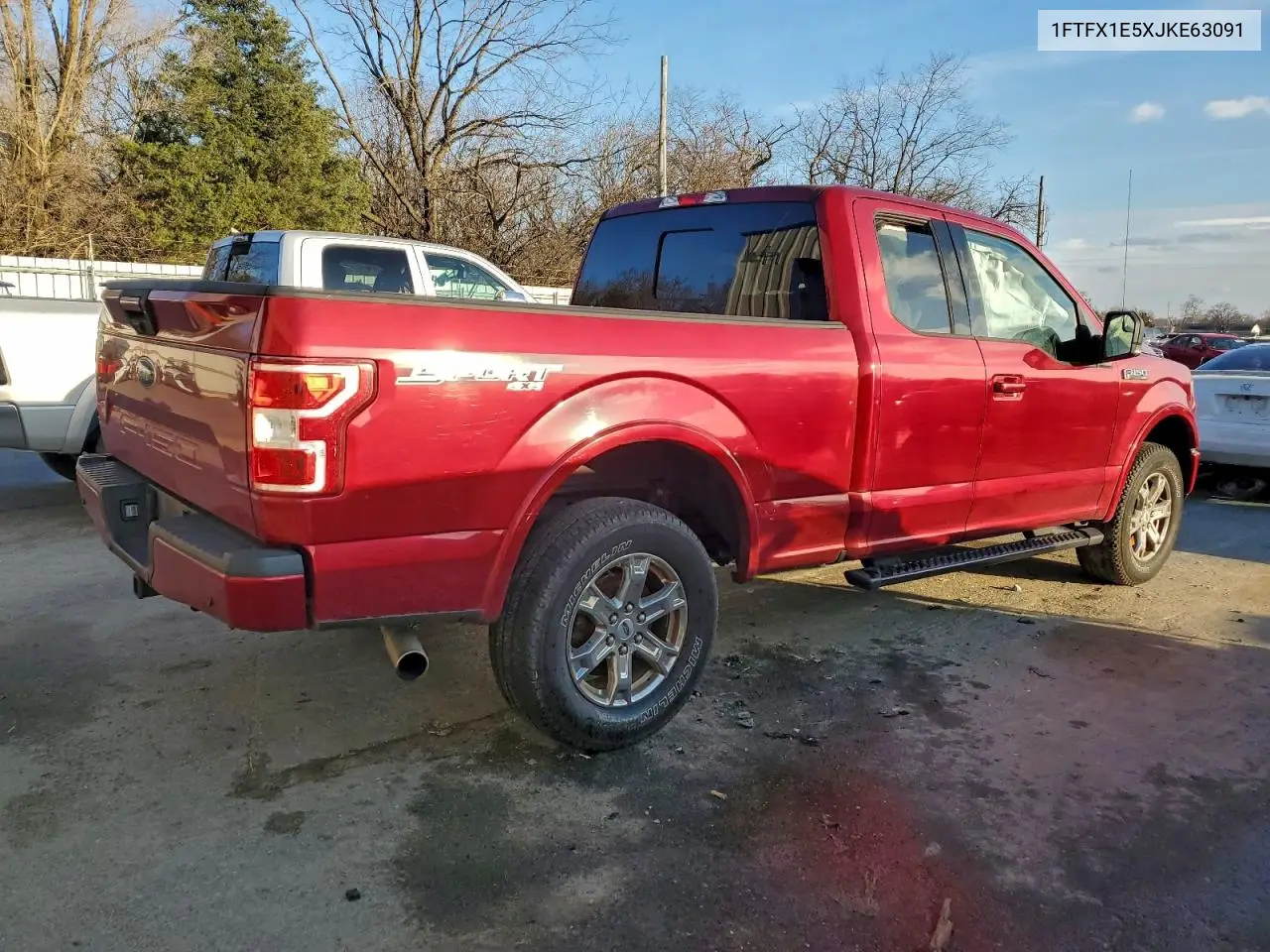 1FTFX1E5XJKE63091 2018 Ford F150 Super Cab