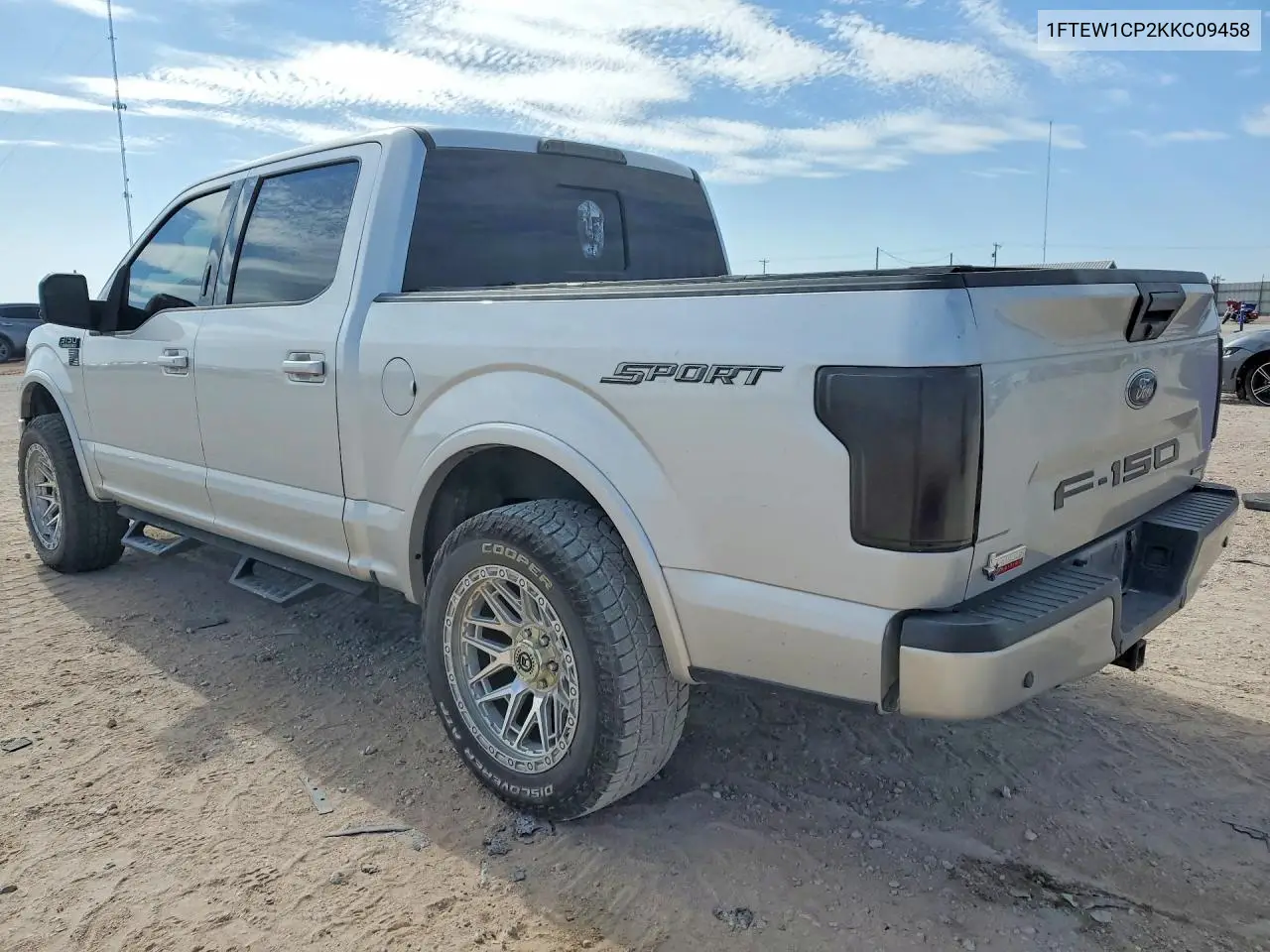 2019 Ford F150 Supercrew VIN: 1FTEW1CP2KKC09458 Lot: 58564256