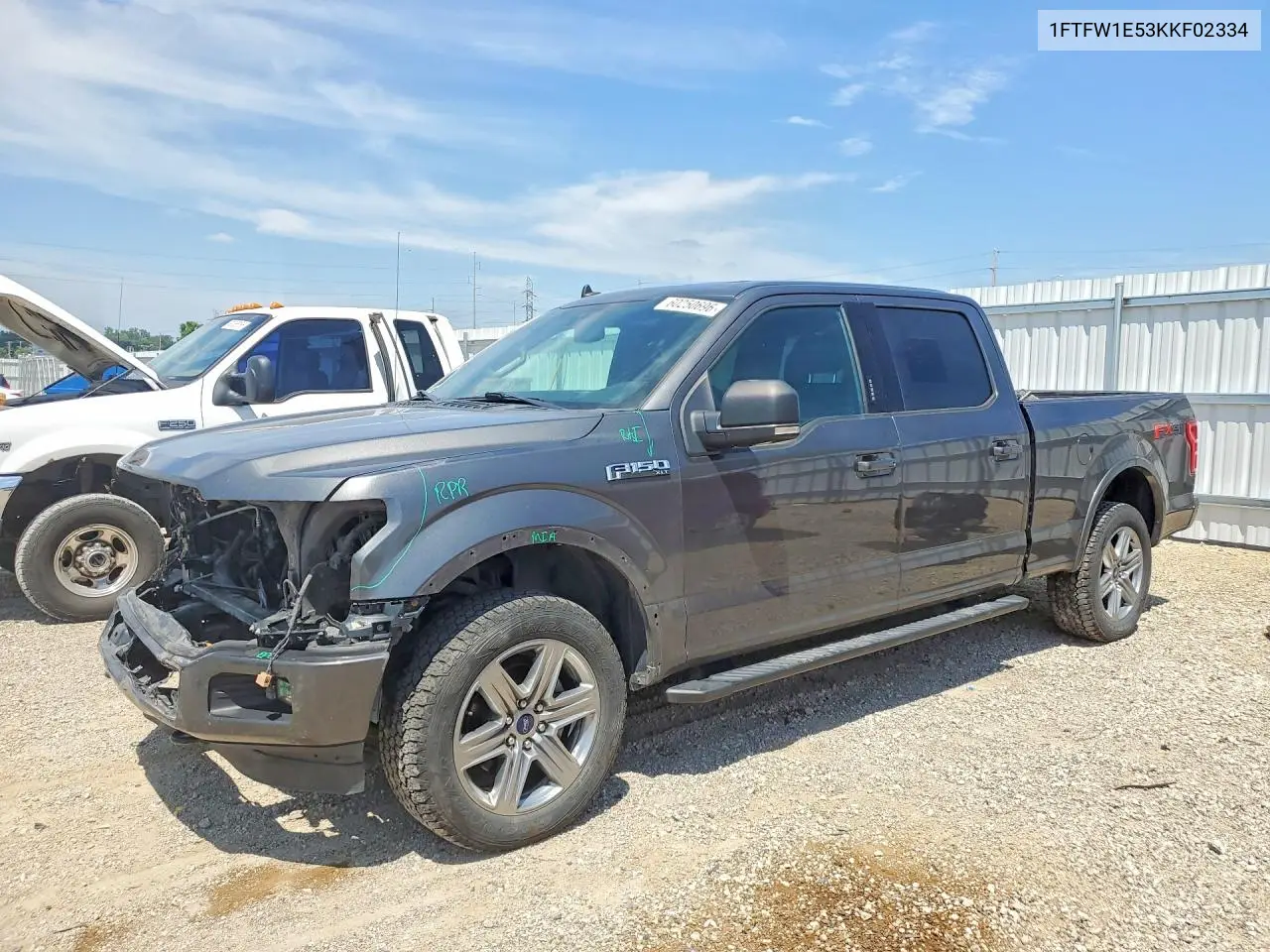 2019 Ford F150 Supercrew VIN: 1FTFW1E53KKF02334 Lot: 60250696
