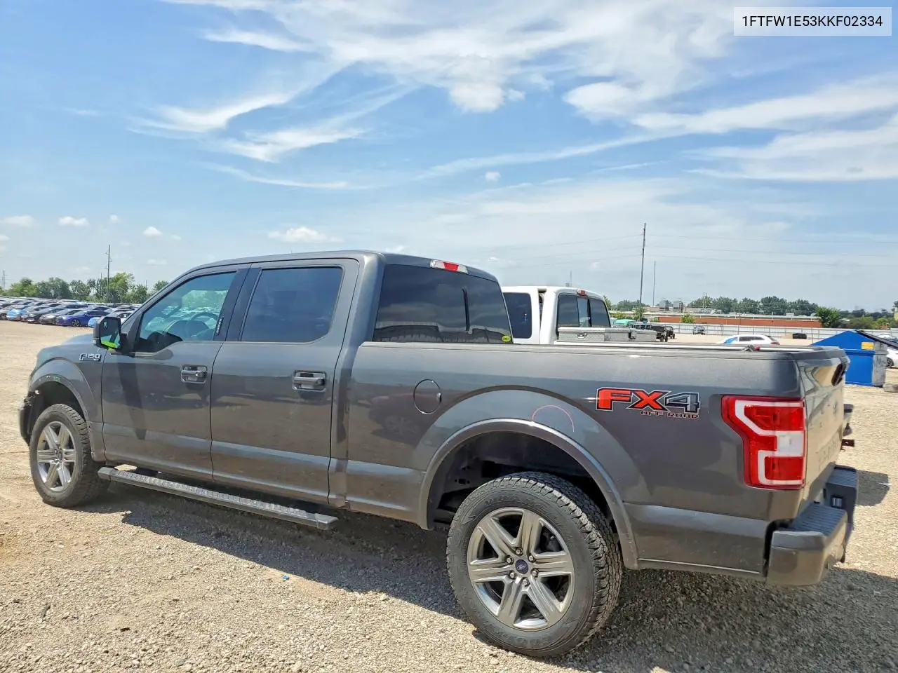 2019 Ford F150 Supercrew VIN: 1FTFW1E53KKF02334 Lot: 60250696