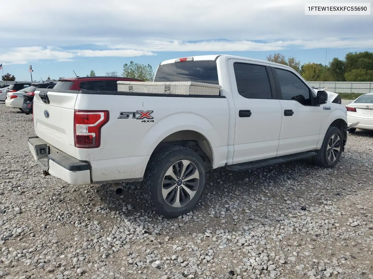 1FTEW1E5XKFC55690 2019 Ford F150 Supercrew