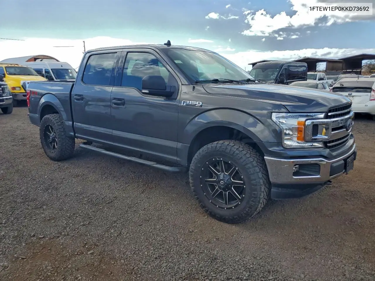 1FTEW1EP0KKD73692 2019 Ford F150 Supercrew