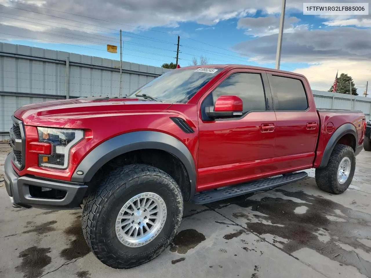 1FTFW1RG2LFB85006 2020 Ford F150 Raptor