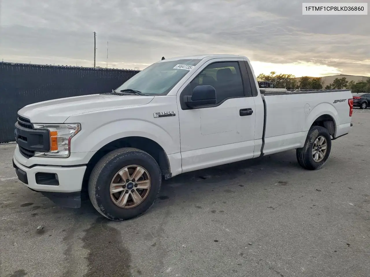 1FTMF1CP8LKD36860 2020 Ford F150 Xl 2Wd V6 Reg Cab 2.7L Xl