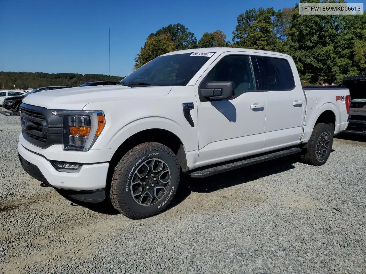 1FTFW1E59MKD06613 2021 Ford F150 Supercrew