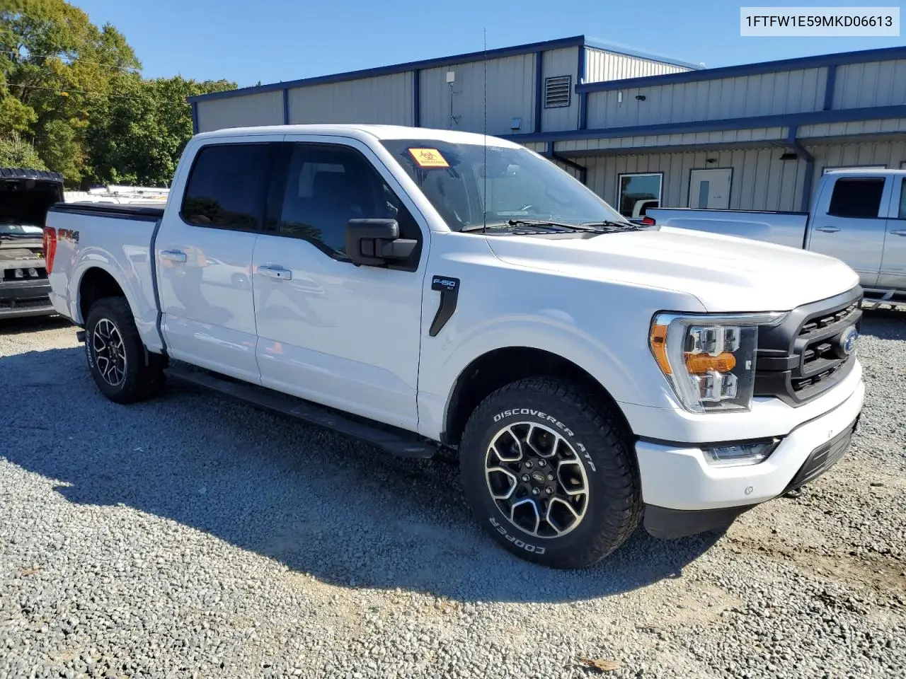 1FTFW1E59MKD06613 2021 Ford F150 Supercrew