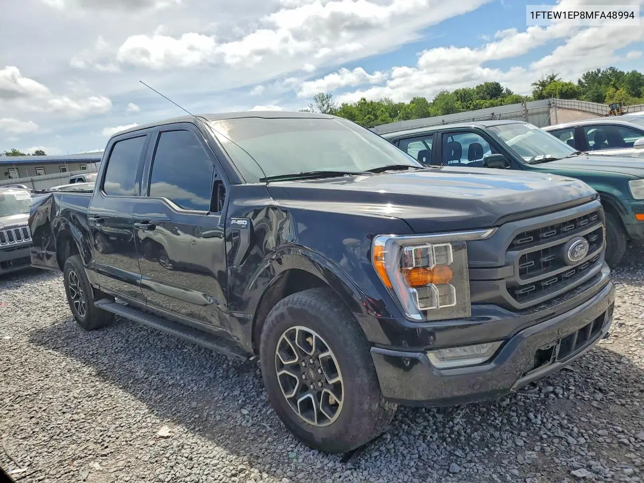 2021 Ford F150 Supercrew VIN: 1FTEW1EP8MFA48994 Lot: 61351056