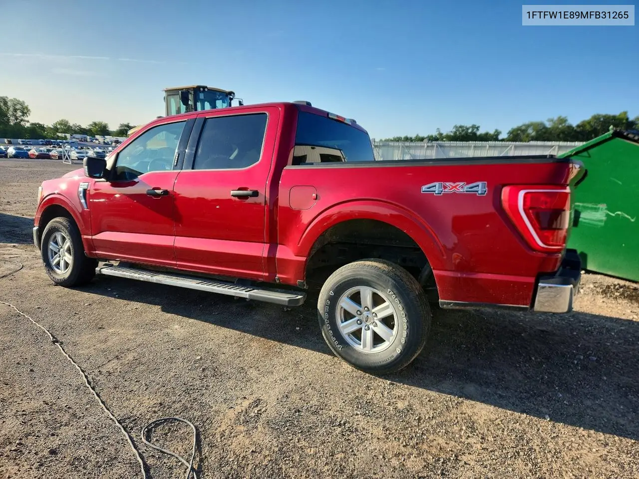 2021 Ford F150 Supercrew VIN: 1FTFW1E89MFB31265 Lot: 61795116