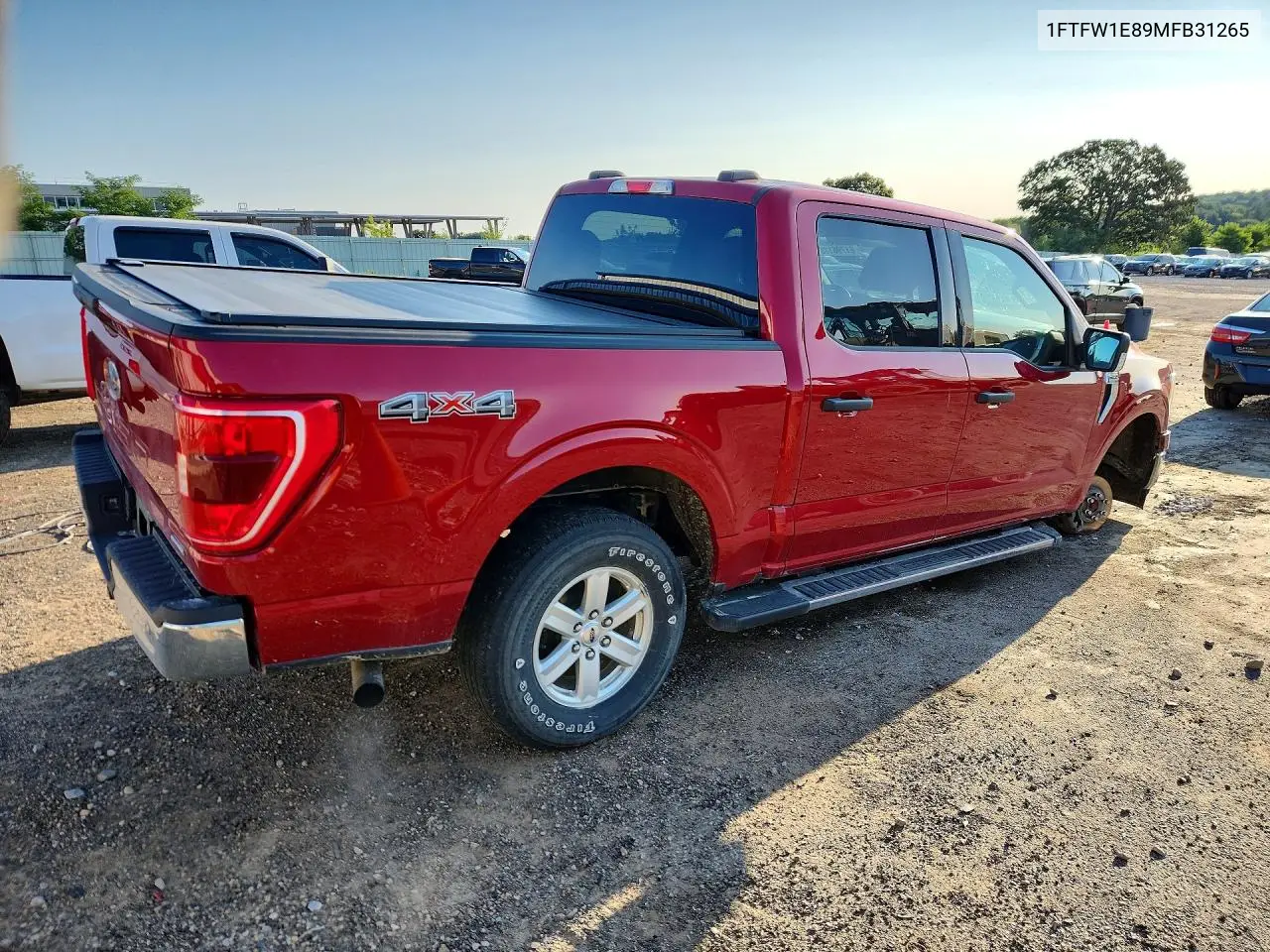 2021 Ford F150 Supercrew VIN: 1FTFW1E89MFB31265 Lot: 61795116