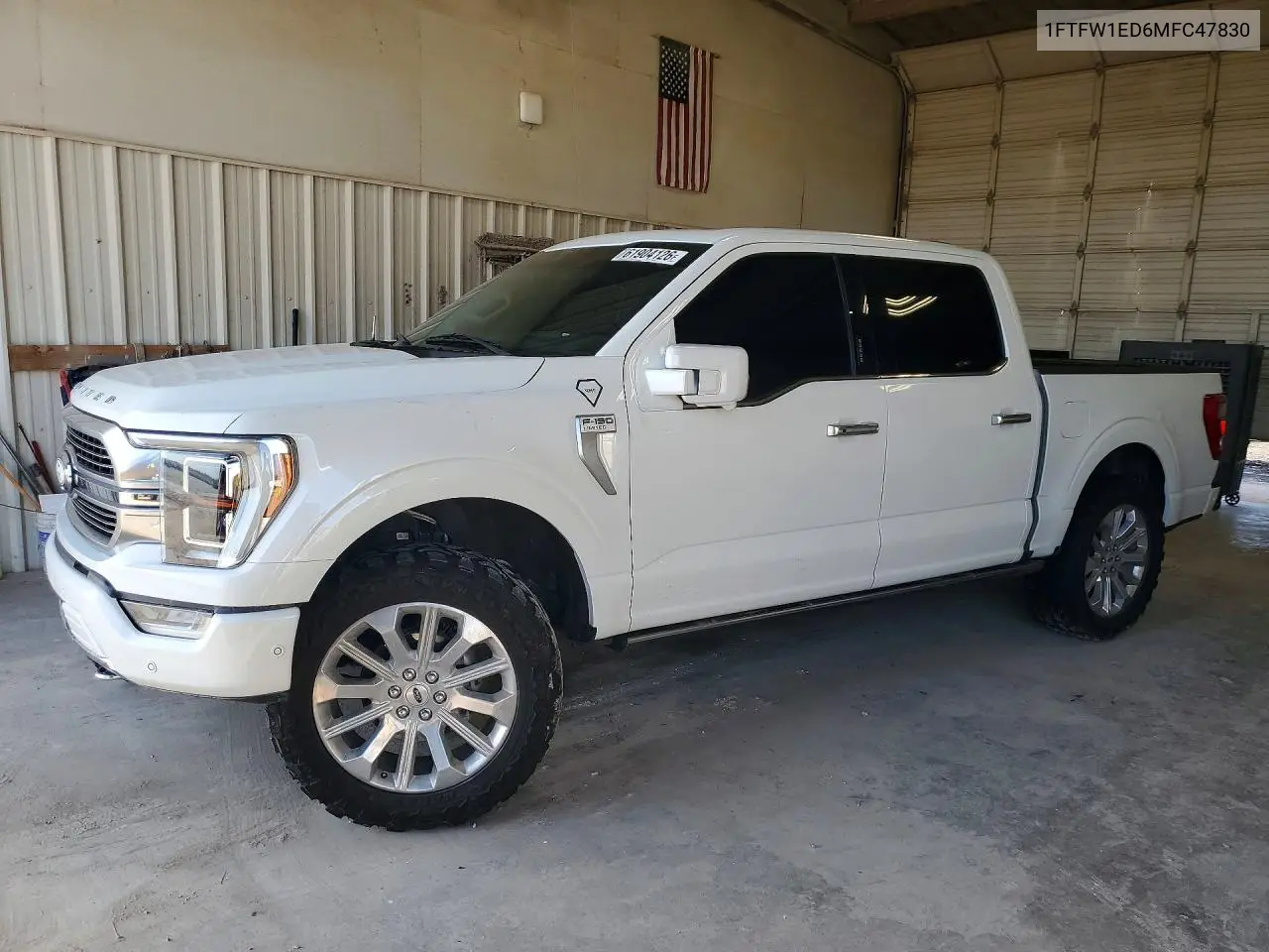 2021 Ford F150 Supercrew VIN: 1FTFW1ED6MFC47830 Lot: 61904126