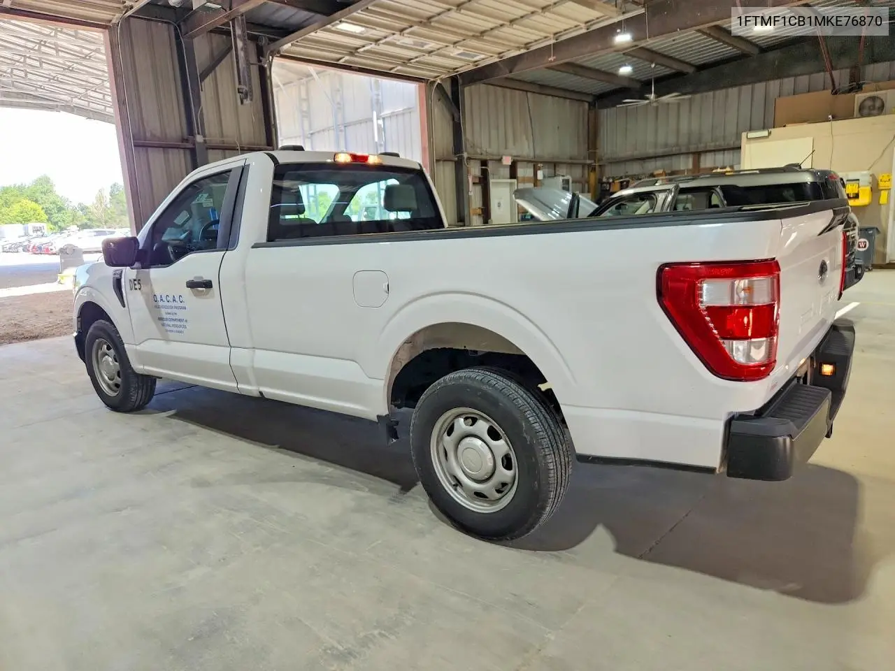 2021 Ford F150 VIN: 1FTMF1CB1MKE76870 Lot: 61984876