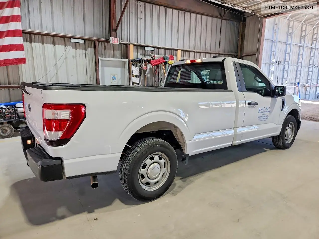 2021 Ford F150 VIN: 1FTMF1CB1MKE76870 Lot: 61984876