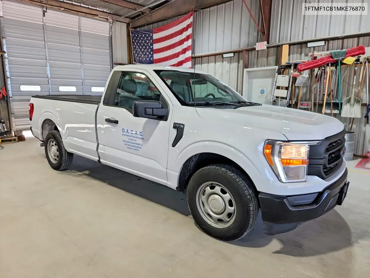 2021 Ford F150 VIN: 1FTMF1CB1MKE76870 Lot: 61984876