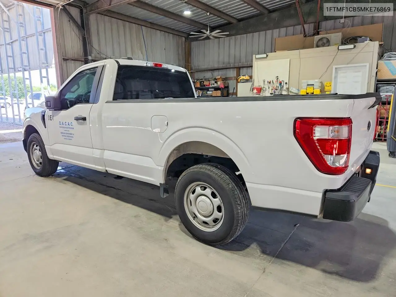2021 Ford F150 VIN: 1FTMF1CB5MKE76869 Lot: 61985886