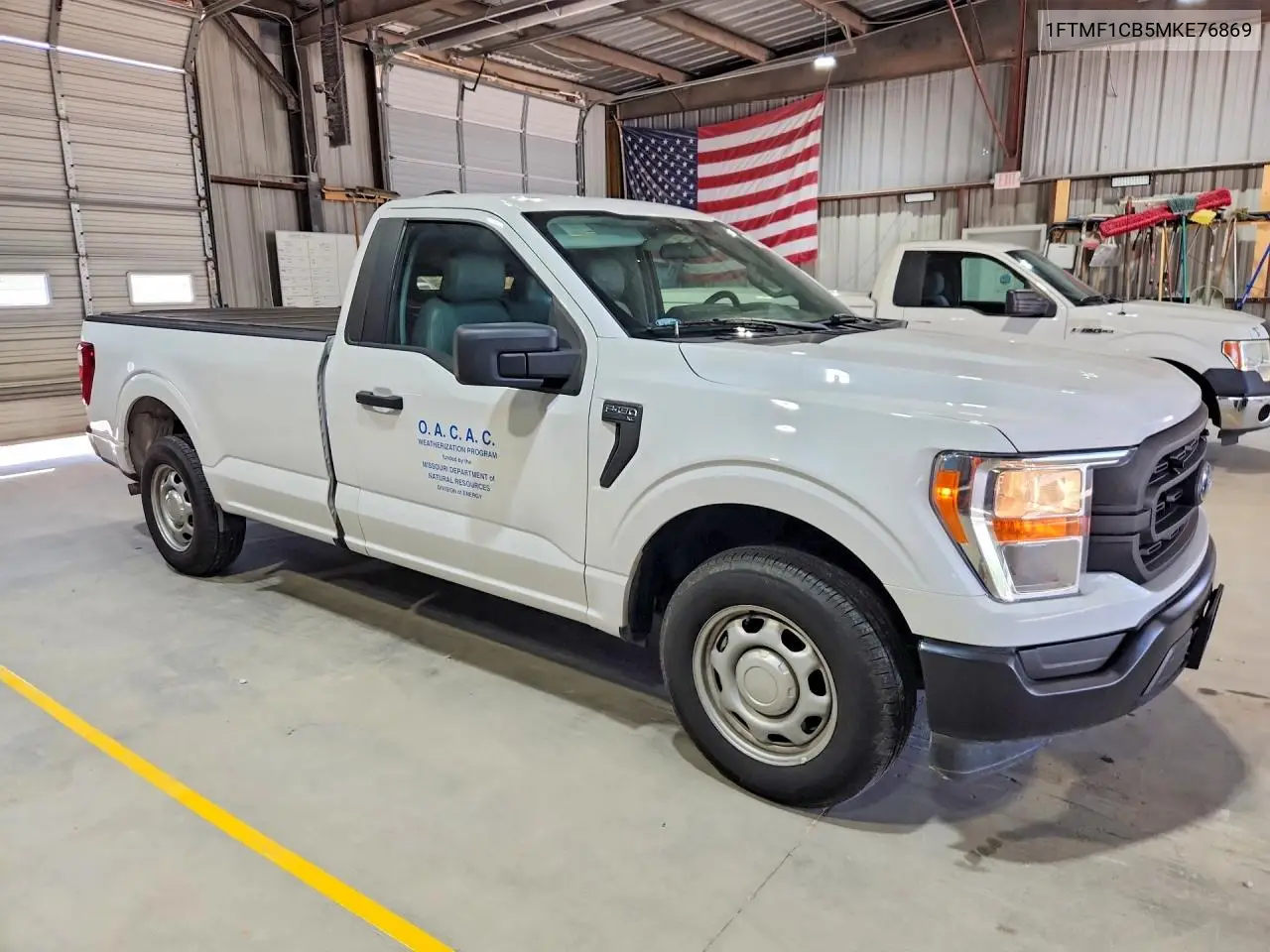 2021 Ford F150 VIN: 1FTMF1CB5MKE76869 Lot: 61985886