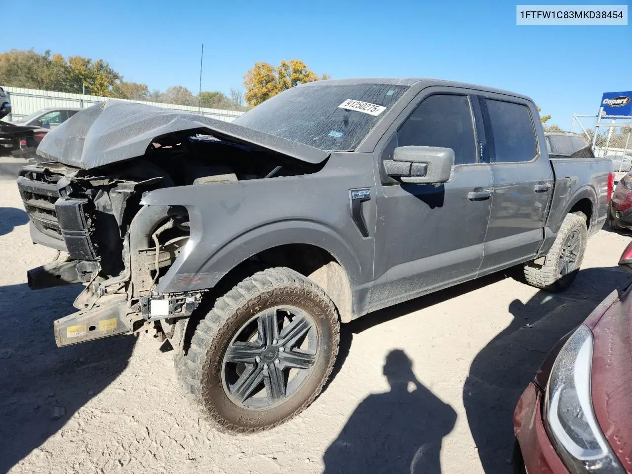 1FTFW1C83MKD38454 2021 Ford F150 Supercrew