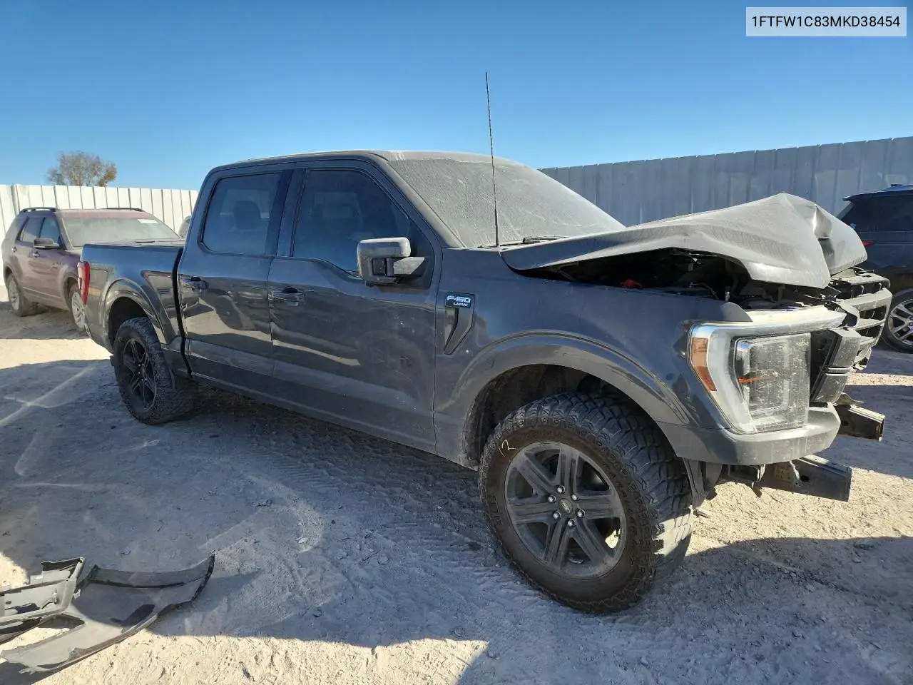 1FTFW1C83MKD38454 2021 Ford F150 Supercrew
