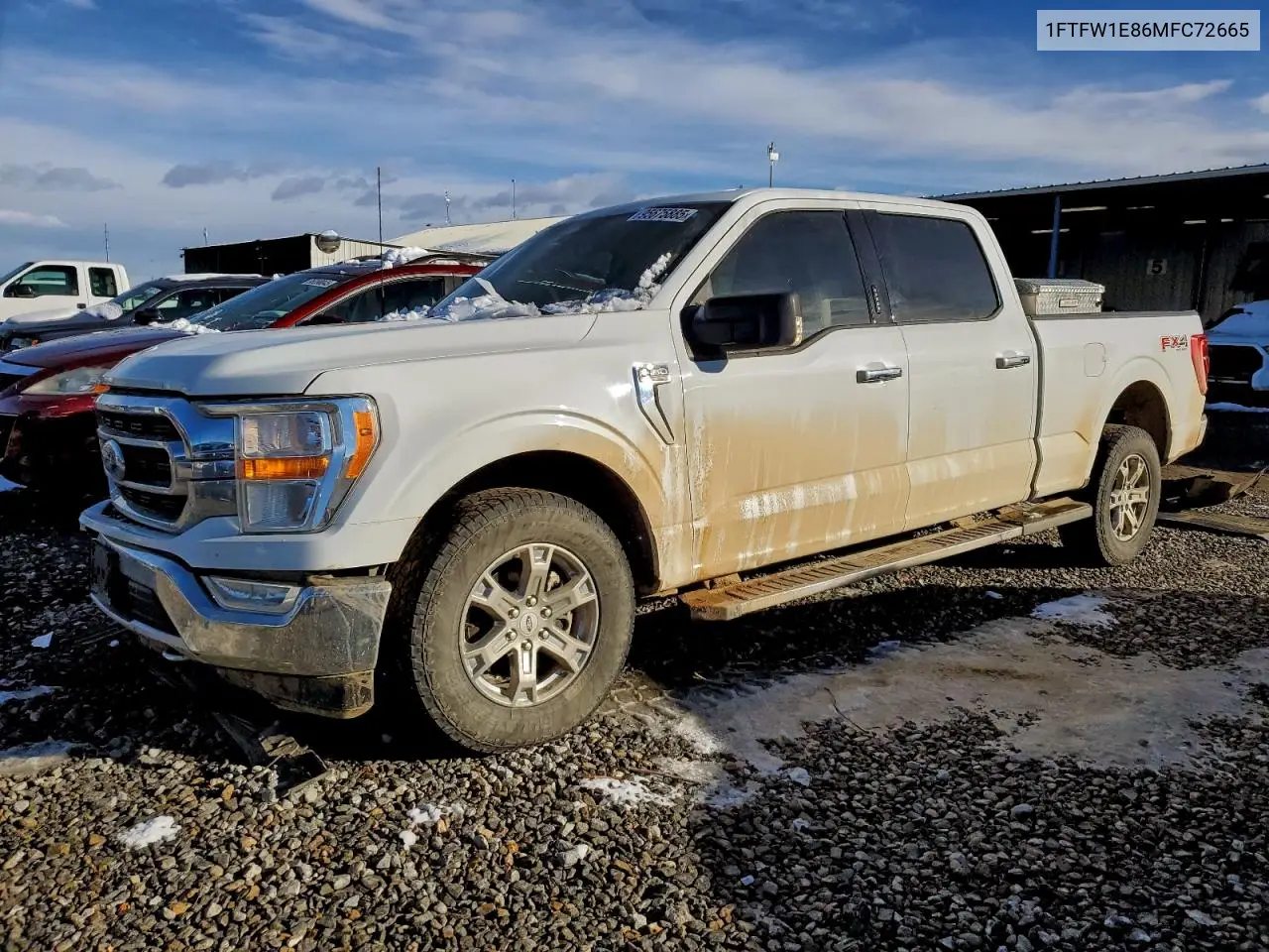 1FTFW1E86MFC72665 2021 Ford F150 Supercrew