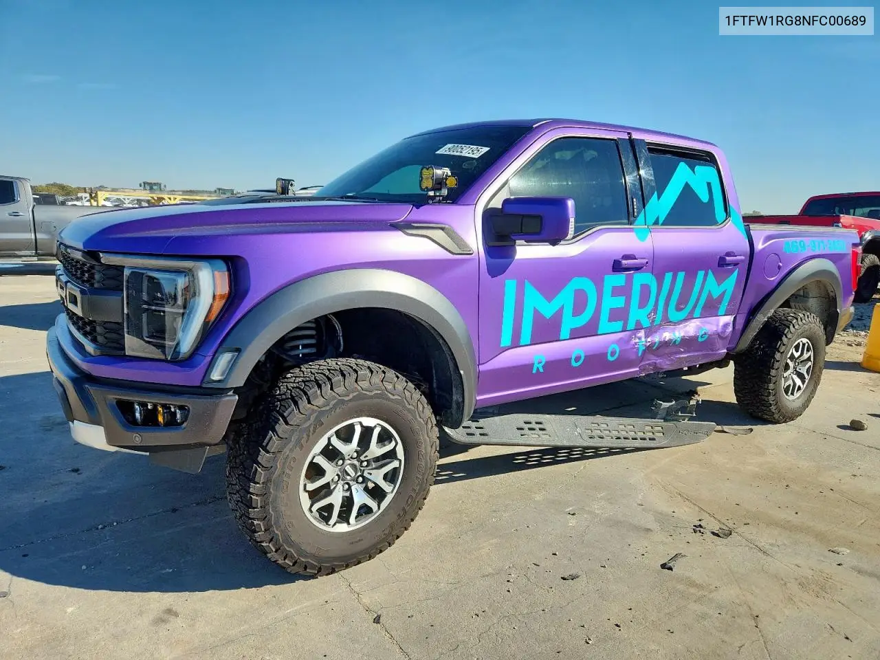 1FTFW1RG8NFC00689 2022 Ford F150 Raptor