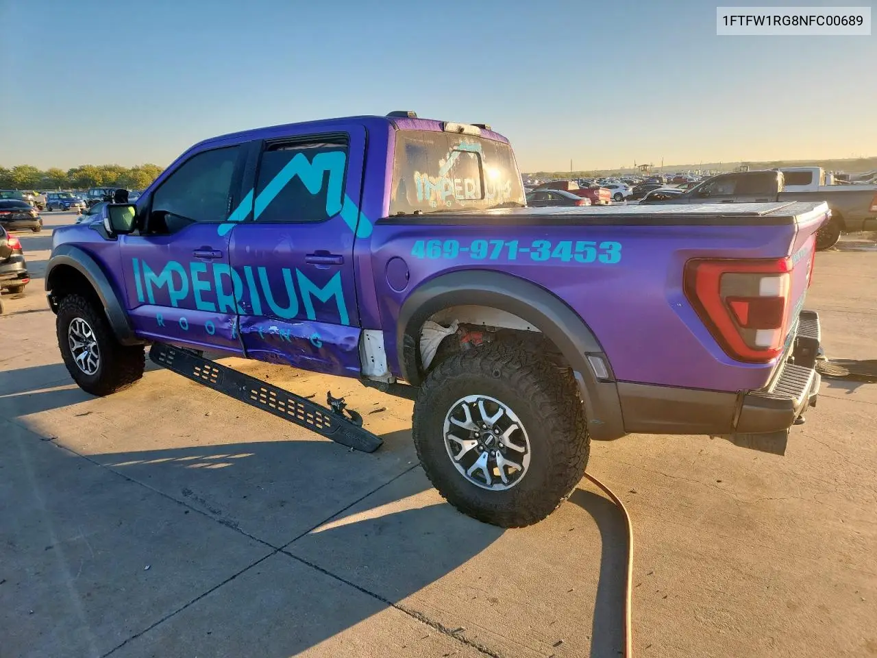 1FTFW1RG8NFC00689 2022 Ford F150 Raptor